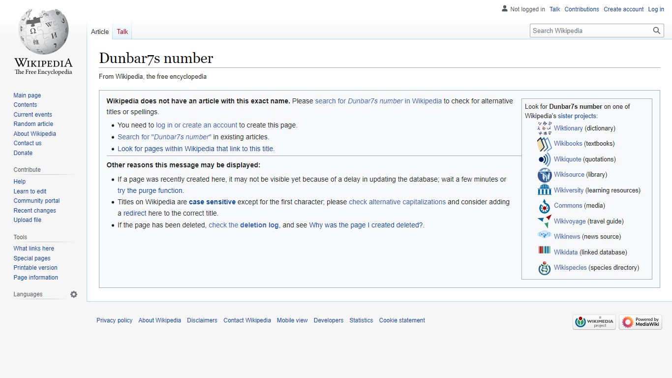 Dunbar's number - Wikipedia